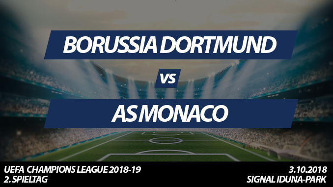 Champions League Tickets: Borussia Dortmund - AS Monaco, 3.10.2018