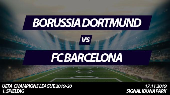 Champions League Tickets: Borussia Dortmund - FC Barcelona, 17.9.2019
